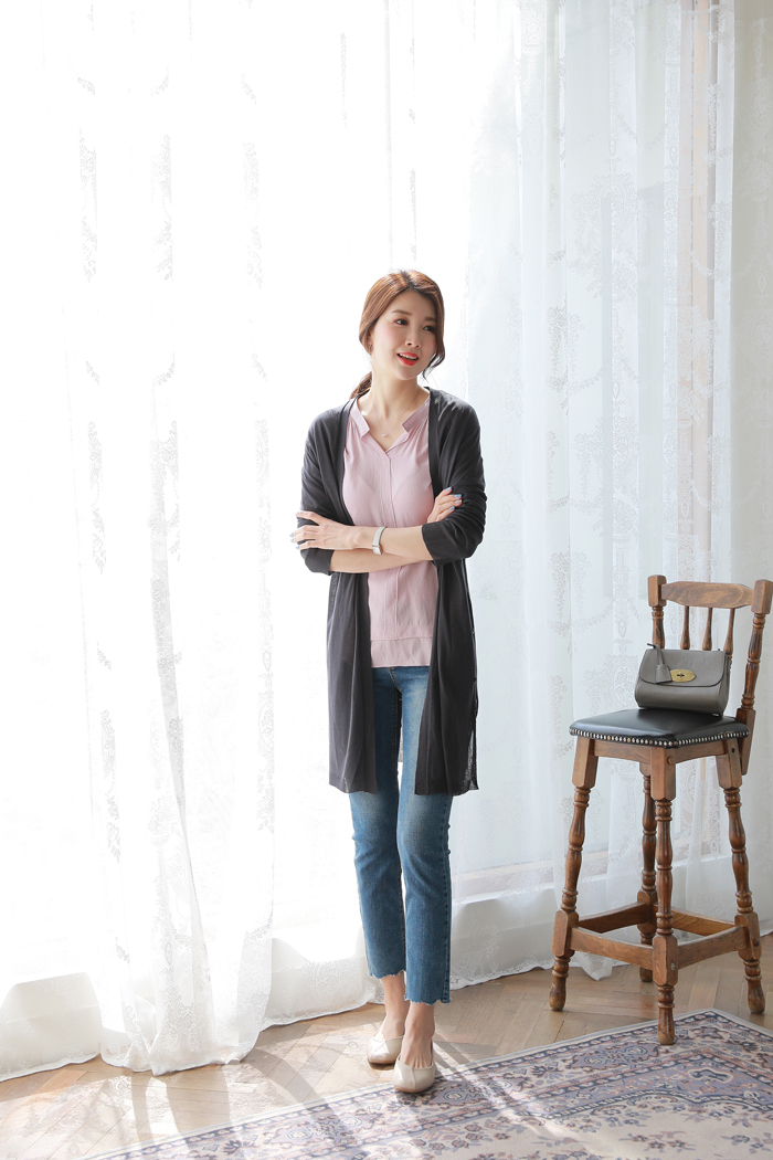 [CD1377/스테이옆단추롱가디건] Tiramisu [CD1377/스테이옆단추롱가디건]